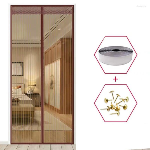 Cortina Pantalla magnética Puerta Red Anti Insectos Malla Protección contra mosquitos Imán mágico Cortinas para puertas Ventanas