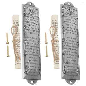 Gordijn metal mezuzah met gegraveerde zegen religieuze decoratie voor voordeur Israël ambachten geschenken scrolls