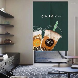 Rideau de porte en tissu pour magasin de thé au lait, ombrage décoratif de Style japonais, cloison de cuisine