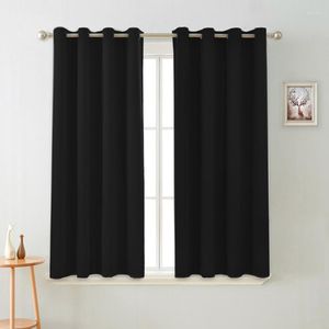 Cortinas opacas modernas para sala de estar, dormitorio, cocina, ventana con aislamiento térmico, cortina corta, decoración personalizada para el hogar