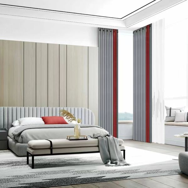 Rideau de fenêtre moderne moderne salon chambre à coucher de couleurs de rideau épais à grande vitesse peut être personnalisée 919 # (service client de consultation spécifique)