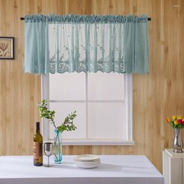 Gordijn Modern Lace Jacquard Window Valance Zom Koffie Kort draperen voor kastdeur Slaapkamer Keuken Home Decor