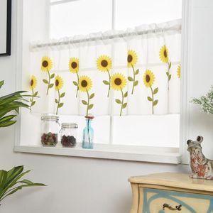 Gordijn moderne pure zon bloem raam