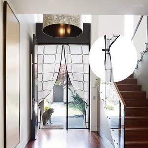 Rideau moderne hiver décoration de la maison coupe-vent porte climatiseur été Anti-moustique auto-adhésif rideaux magnétiques