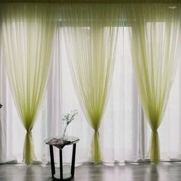 Gordijn Veelkleurige erkerscreening - Europese Amerikaanse stijl massieve deurdecoratie Doorzichtige tule gordijnen voor paneelkamer