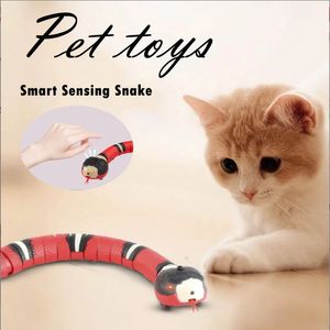 Gordijn Meerdere kleuren Smart Sensing Snake Interactief kattenspeelgoed Automatisch kattenspeelgoed USB-oplaadaccessoires Kittenspeelgoed voor hondenspeelgoed 240119