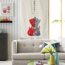 Gordijn mooie gordijnen schattige cartoondeur feng shui slaapkamer keuken badkamer partition curtai