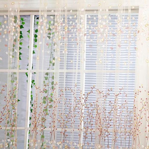 Cortina Pc Drape Panel Tulle 1 Ventana Puerta O Bufanda Sheer Home Decor