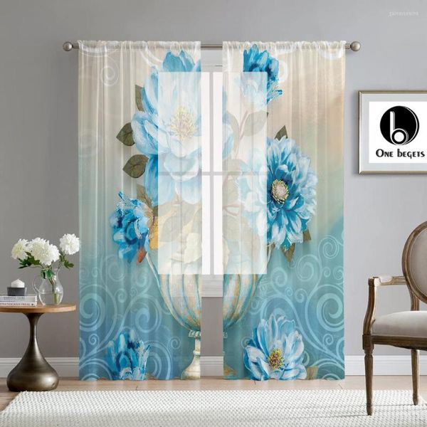 Vorhang Pflanze Chiffon Blume Pfau Vogel Charakter Digital Schmetterling Café Schlafzimmer Fenster Bildschirm