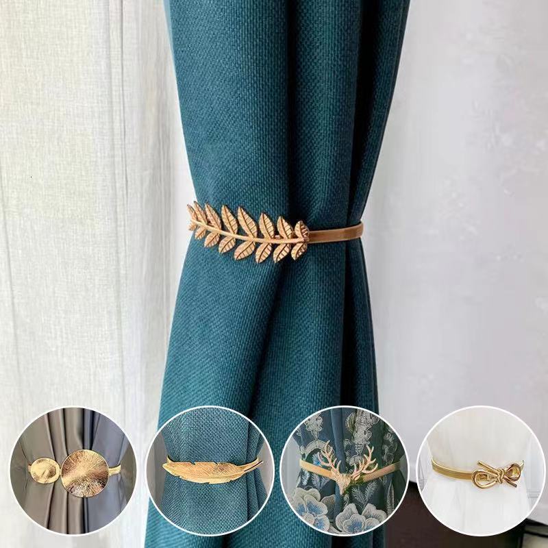 Curtain Poles 1Pc Tieback High Quality Elastic Holder Hook Buckle Clip Pretty and Fashion Polyester Decorative Home Accessorie 230613