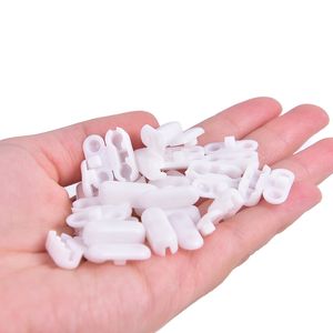 Tringles à rideaux 20 pièces stores à enrouleur cordon de traction connecteur chaîne pour menuisiers verticaux outil de rechange remplacement plastique 230613