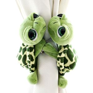 Tringles à rideaux 2pcs Big Eyes Tortue Rideau Embrasse Titulaire Sangle Embrasse Dos Enfants Chambre Décoration Accessoires Retenue Rideau Sangle Crochet 221008