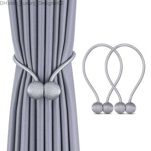 Curtain Poles Ball Curtain Tiebacks Tie Rope Accessory Rods Accessoires Backs Holdbacks Buckle Clips Hook Holder Home Decor Q230907