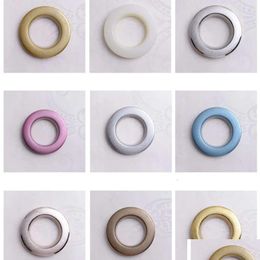 Gordijnpalen Lot Kwaliteit Hoog 204075PCS Home Decoratie Accessoires Negen kleuren Plastic ringen Eyen voor gordijnen Rigle top 2306 DHDBP