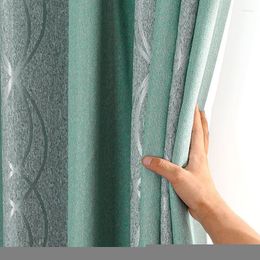 Cortina Popangel, cortinas opacas modernas para ventana, estilo de diseño DIY, 2 colores, sala de estar, cocina, dormitorio