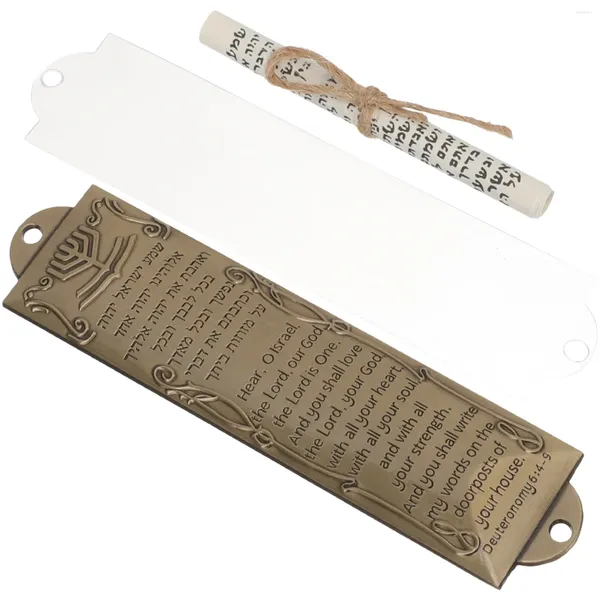 Rideau religieux Saint Rougette Mezuzah Symboles Décorer les décorations de prière de la Judaica Porte décorative