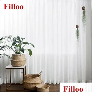 Curtain S Fold Waves Elegant Super Soux Snow Pure Pure White Window Tle for Living Room Mmeur