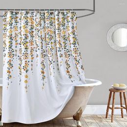 Douche à rideau Soft Splash Splash Polyester Floral Imprime de salle de bain Drape à usage quotidien