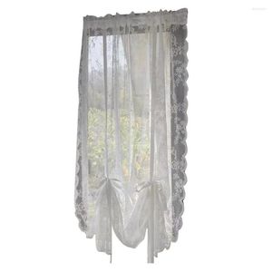 Rideau doux Texture Style classique multi-usages fenêtre drapé blanc Floral dentelle Tulle fournitures ménagères