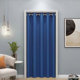 Gordijn Solid Color Deurwand voor slaapkamer Hoogte -lichte Drep Privacy Protection Partition Deur met Eyelet 230815