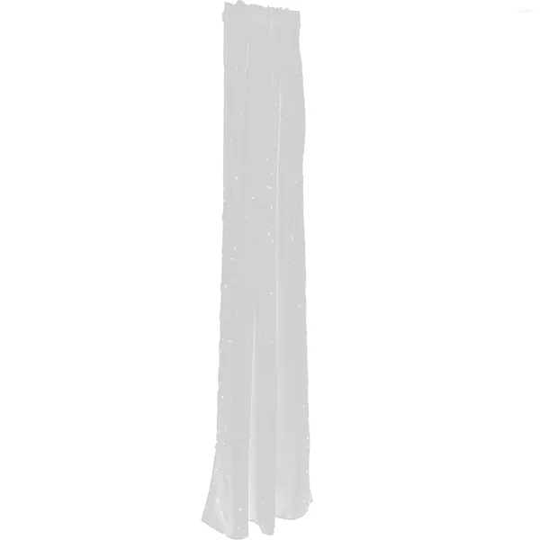 Rideaux Star rideaux blancs longs voile brillant 100 x 200cm / 39 3 78 6inch