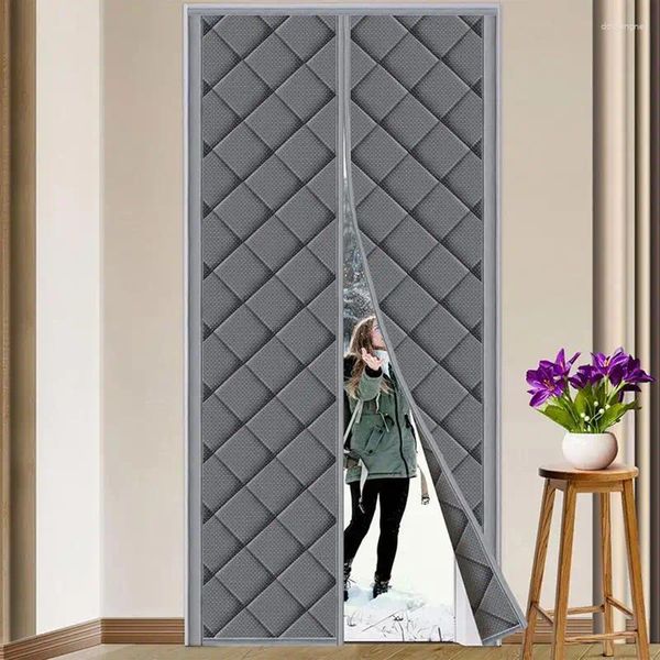 Cortina térmica para puerta, cortinas magnéticas aisladas para invierno, cubiertas de pantalla gruesas resistentes a la intemperie, balcones y salas de estar