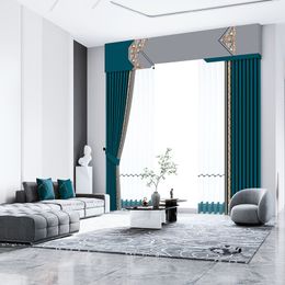 Rideau épaississant couleur unie rideau en lin artificiel chambre à coucher, salon, tissu d'étude 3238 #-3535 # (service client de consultation spécifique)