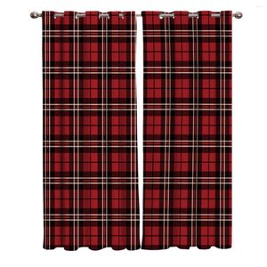 Gordijn traditionele Schotse geruite gordijnen voor raambehandeling jaloezieën drapes woonkamer slaapkamer