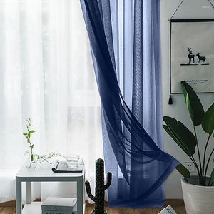 Gordijn Tule Mesh Sheer Shutter Screening Voor Thuis Kamer Gordijnen Volant Drape 7 Kleuren Polyester 140 260 cm