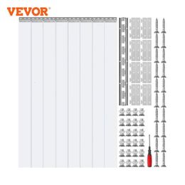 Rideau VEVOR Clear Vision Bande de PVC Porte Coupe-Vent Fenêtre Coulissante Écrans d'installation pour Congélateurs à pied Refroidisseurs Entrepôt 231101
