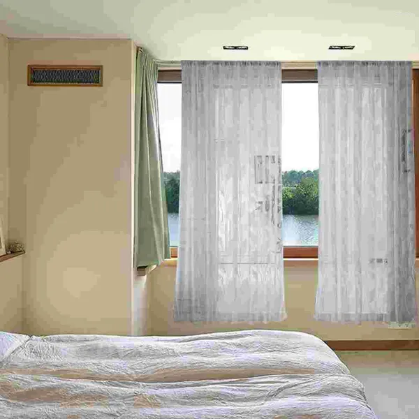 Rideau en Voile pour fenêtre, Tulle Transparent, nuances transparentes décoratives, produit fini