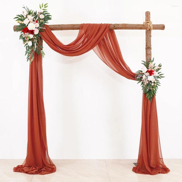 Cortina Boda Arch Drape 50 570 cm Drapeado Garabia Ceremonia Ceremonia Recepción Draper Fiesta Decoración de botín