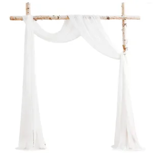 Rideaux pour arc de mariage, panneaux en tissu, draperies en mousseline de soie, décoration de cérémonie et de réception, 1 paquet