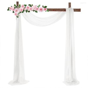 Rideau Mariage Arc Drapant Tissu 70x550cm Yards Mousseline de Soie Draperie Cérémonie Réception Swag