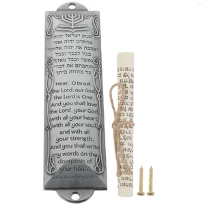 Gordijn bruiloft religieuze heilige scroll voordeur decor joodse plaque metaal huis mezuzah