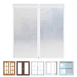 Cortina ventana aislamiento película calor o frío kit 100x80cm translúcido resistente al desgarro retráctil