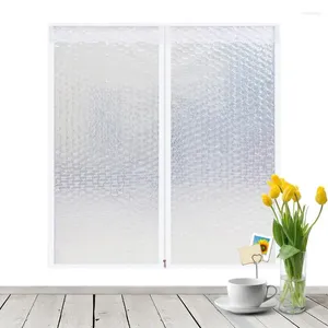 Kit d'isolation de fenêtre de rideau, Film isolant de porte résistant à la chaleur avec fermeture éclair 100x80cm, revêtement rétractable d'hivernage pour bloquer
