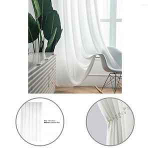 Rideaux traitements de fenêtre, draperies semi-transparentes, filtrage de la lumière blanche, excellente finition, chute transparente