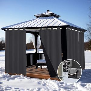 Rideau d'hiver pour l'extérieur, coupe-vent, imperméable, robuste, Protection UV pour porche, Pergola, gazébo, salle de soleil, Cabana