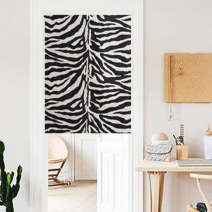 Gordijn Zebra Black Door Geometrische Noren Tapestry voor studie Home Decor Slaapkamer keuken
