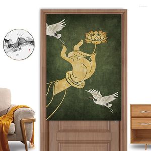 Gordijn Zen Door Bergamot Decoratieve doek Chinese stijl Partitie Retro Feng Shui