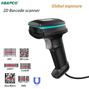 Gordijnen 2D Barcodescanner Handheld Bedraad Hoge prestaties Hoge precisie Wereldwijde blootstelling voor sigaretten Datamatrix USB Barcodelezer