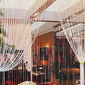 Rideaux 30 mètres chaîne perle rideau intérieur salon cloison décoration de la maison Transparent en plastique résine perles rideau fenêtre porte