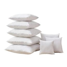 Rideaux 3565 cm PP coton noyau d'oreiller haute résilience taie d'oreiller douce rembourrage absorption d'humidité respirant blanc carré coussin noyau