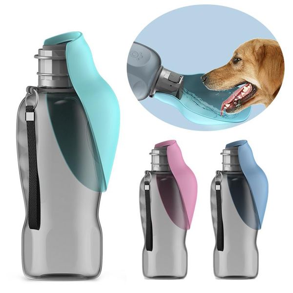 Rideaux 800 ml Portable bouteille d'eau pour chien de compagnie en Silicone souple conception de feuille bol de voyage pour chiot chat boire des Accessoires pour animaux de compagnie en plein air