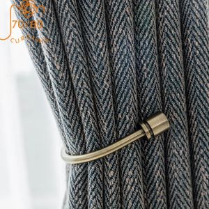 Gordijnen Amerikaanse Highend Light Luxury W-patroon Jacquard verdikte verduisteringsgordijnen voor woonkamer slaapkamer scheidingsgordijnen op maat