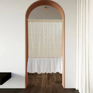 Rideaux Beige Floral Rideaux 1 Panneau Tringle Poche Boho Daisy Chambre Salon Cuisine Décors Ferme Rustique Bohème Fenêtres Rideau