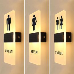 Curtains Bileeda Toilet LED Signe pour les toilettes Affichage d'entrée de salle de bain dans les toilettes 29x11cm