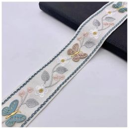 Rideaux rideau canapé accessoires dentelle tridimensionnelle papillon ruban broderie cantonnière décorative passepoil luxe mignon pour textile à la maison
