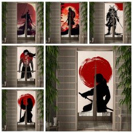 Rideaux Rideau de porte japonais japon samouraï Ronin Sun Armor Restaurant cuisine cloison d'entrée rideaux de porte personnalisés demi-rideau